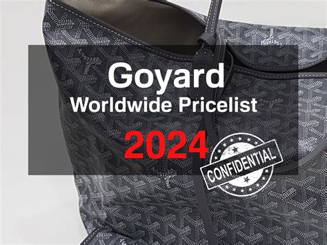 goyard ambassade regular|2024 Goyard Price List (USA vs. Paris) .